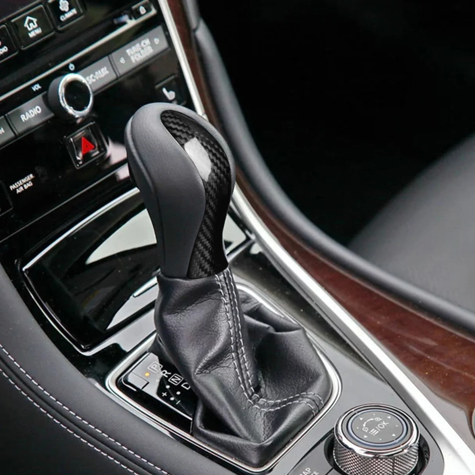 Карбоновая накладка ручки переключения передач, декоративная накладка на ручку переключения передач, карбоновая замена для Q50 Q60 2014-2020 гг.
Карбоновая накладка ручки переключения передач, декоративная накладка на ручку переключения передач, карбоновая замена для Q50 Q60 2014-2020 гг.