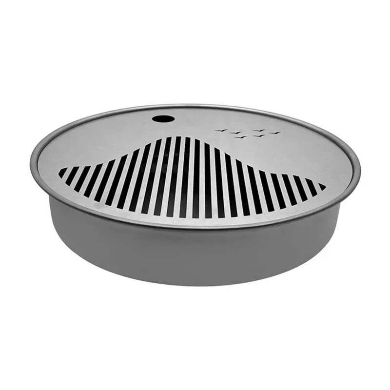 Outdoor Pure Titanium Circular Tea Tray - Ultra Light Water Storage Brewing Tray
Outdoor Pure Titanium Circular Tea Tray - Ultra Light Water Storage Brewing Tray