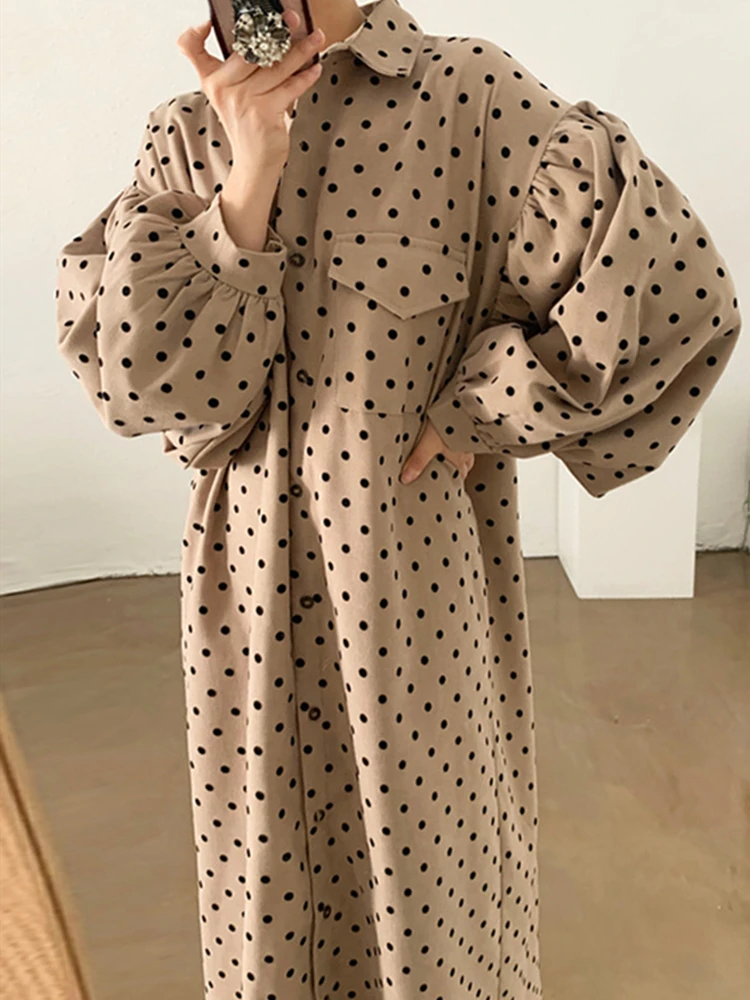 Spring Autumn Polka Dot Woman Dresses Luxury Long Sleeve A-Line Dress for Women High Waist Vintage 2022 Elegant Party Vestido
Spring Autumn Polka Dot Woman Dresses Luxury Long Sleeve A-Line Dress for Women High Waist Vintage 2022 Elegant Party Vestido