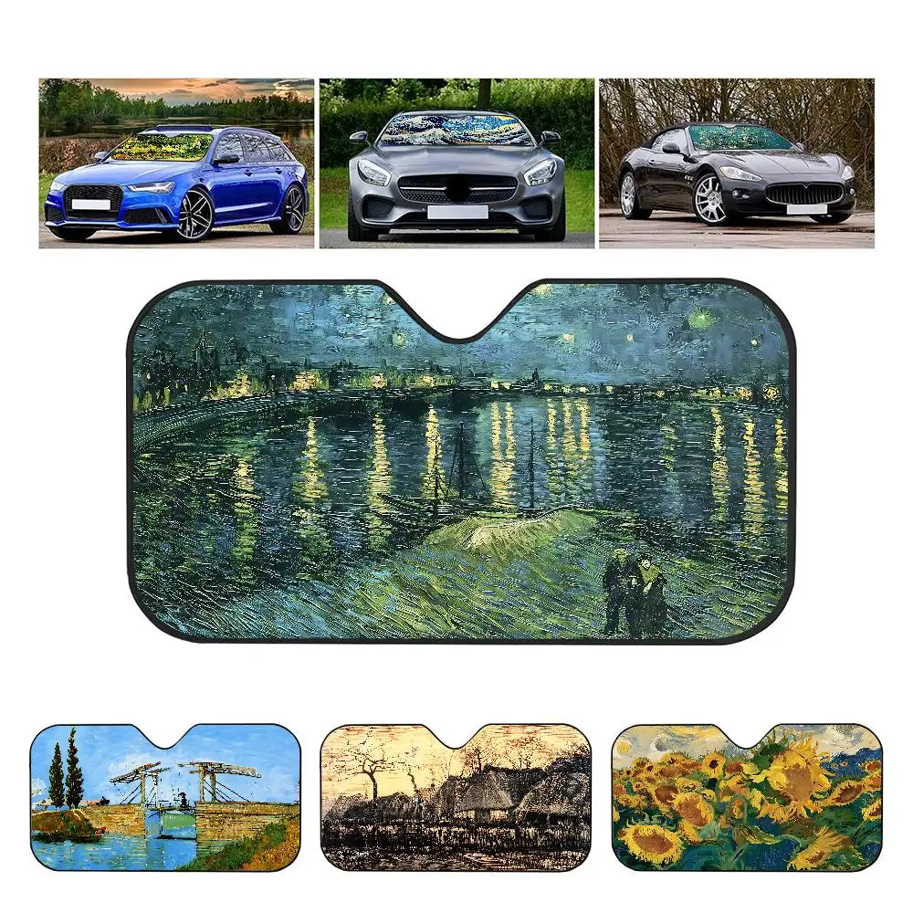 Van Gogh Oil Paintings Car Sun Shade UV Protection Electrostatic Adsorption Car Window Sunshade For Kids Outdoor Sunscreen
Van Gogh Oil Paintings Car Sun Shade UV Protection Electrostatic Adsorption Car Window Sunshade For Kids Outdoor Sunscreen