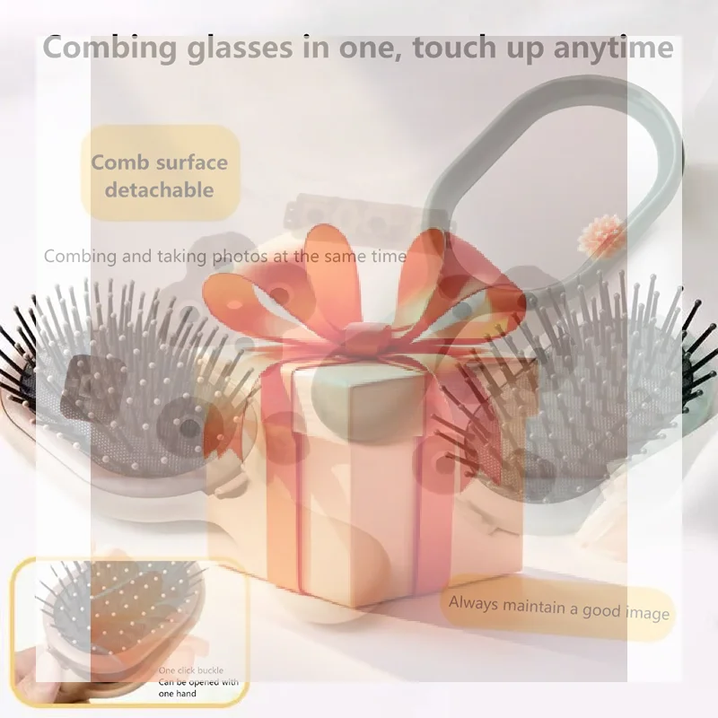 Detachable Air Cushion Comb With Mirror Scalp Hairbrush Detangle Anti Static Salon Hairdressing Styling Tool For Straight Curl
Detachable Air Cushion Comb With Mirror Scalp Hairbrush Detangle Anti Static Salon Hairdressing Styling Tool For Straight Curl