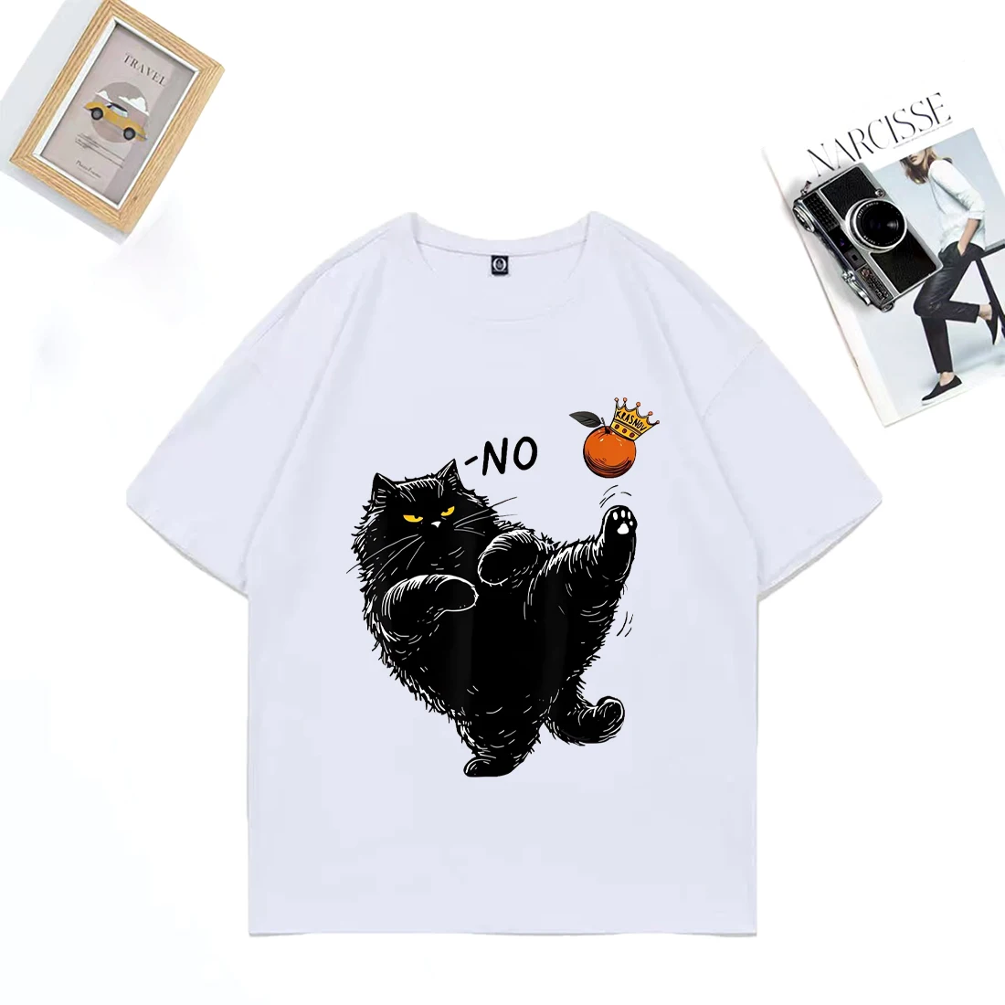 No Kings in America Funny Black Cat Graphics T Shirt Men Woman Cute Kawaii streetwear Oversized vintage cotton short sleeve Tees
No Kings in America Funny Black Cat Graphics T Shirt Men Woman Cute Kawaii streetwear Oversized vintage cotton short sleeve Tees