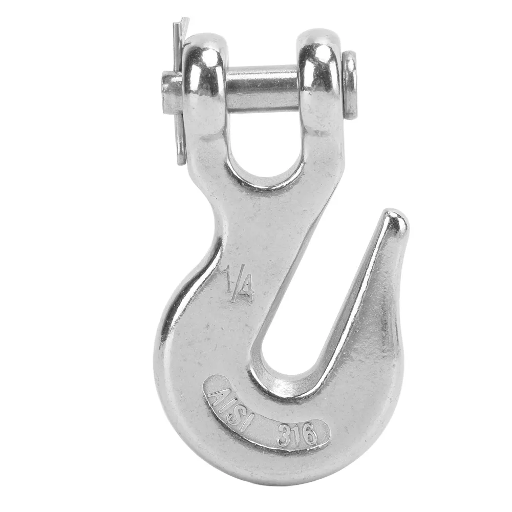 316 Stainless Steel Marine Boat Slip Lifting Hook Heavy Duty 1/4in Lifting Hook 1000lbs Load Bearing Slip Hook Marine Use
316 Stainless Steel Marine Boat Slip Lifting Hook Heavy Duty 1/4in Lifting Hook 1000lbs Load Bearing Slip Hook Marine Use