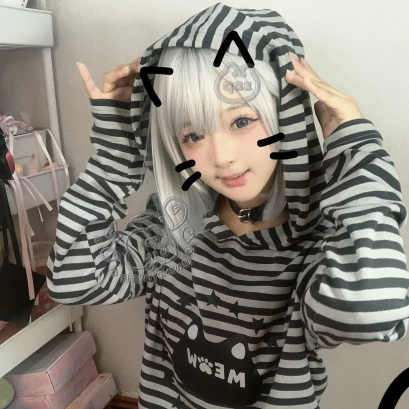 Subculture Cat Stripes Свободная толстовка с капюшоном и длинными рукавами Осенний новый японский милый пуловер с капюшоном Sweet Girl Y2k Top
Subculture Cat Stripes Свободная толстовка с капюшоном и длинными рукавами Осенний новый японский милый пуловер с капюшоном Sweet Girl Y2k Top