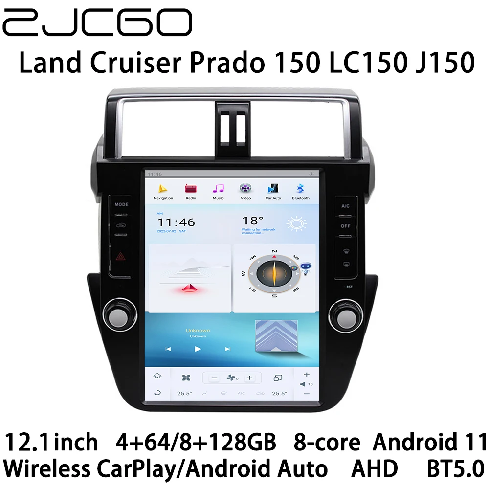 ZJCGO Car Multimedia Player Stereo GPS Radio Navigation Android 11 Screen for Toyota Land Cruiser Prado 150 LC150 J150 2010~2017
ZJCGO Car Multimedia Player Stereo GPS Radio Navigation Android 11 Screen for Toyota Land Cruiser Prado 150 LC150 J150 2010~2017