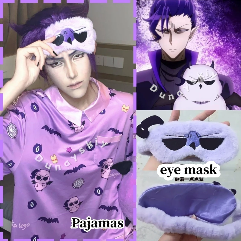 Welcome To Demon School! Iruma-kun Naberius Kalego Cosplay Short Sleeve Shorts Thin Pajamas With Eye Mask For Summer & Autumn
Welcome To Demon School! Iruma-kun Naberius Kalego Cosplay Short Sleeve Shorts Thin Pajamas With Eye Mask For Summer & Autumn