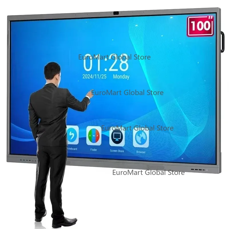65 85 100 Inch LCD Display Touch Screen TV Flat Panel 75 Inch Interactive Whiteboard Digital Board For Classroom