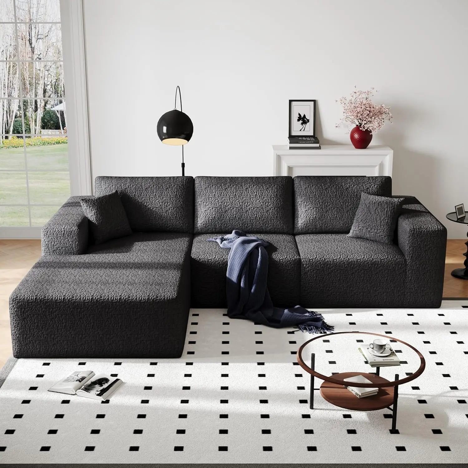 108 Cloud Modular Sectional Couch with L Shape Chaise Modern Sectional Sofa with Deep Seat Couch Ultra Soft Knit Fabric
108 Cloud Modular Sectional Couch with L Shape Chaise Modern Sectional Sofa with Deep Seat Couch Ultra Soft Knit Fabric
