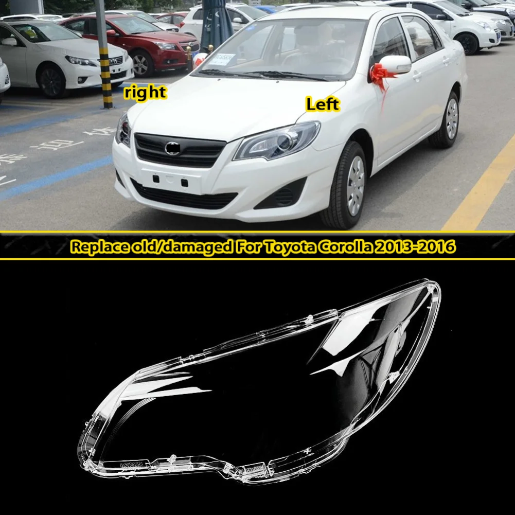 For Toyota Corolla 2013 2014 2015 2016 Headlight Cover Headlamp Shell Lens Lampshade Transparent Shade Mask Plexiglass
For Toyota Corolla 2013 2014 2015 2016 Headlight Cover Headlamp Shell Lens Lampshade Transparent Shade Mask Plexiglass