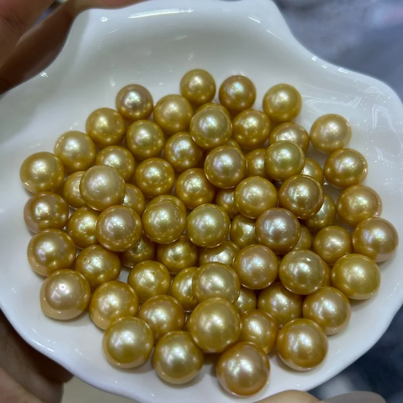 Natural Pearls 11-12mm Gold Beads, Nearly Round, Slightly Flawed, Bare Beads, Loose Beads, Bulk Goods, DIY Temperament
Natural Pearls 11-12mm Gold Beads, Nearly Round, Slightly Flawed, Bare Beads, Loose Beads, Bulk Goods, DIY Temperament