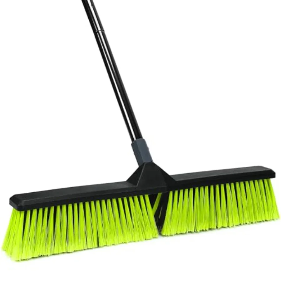 24-Inch Push Broom Outdoor with Stiff Bristle Heavy Duty Broom Brush with 63" Long Handle for Deck Patio Driveway Garage Wareho
24-Inch Push Broom Outdoor with Stiff Bristle Heavy Duty Broom Brush with 63" Long Handle for Deck Patio Driveway Garage Wareho
