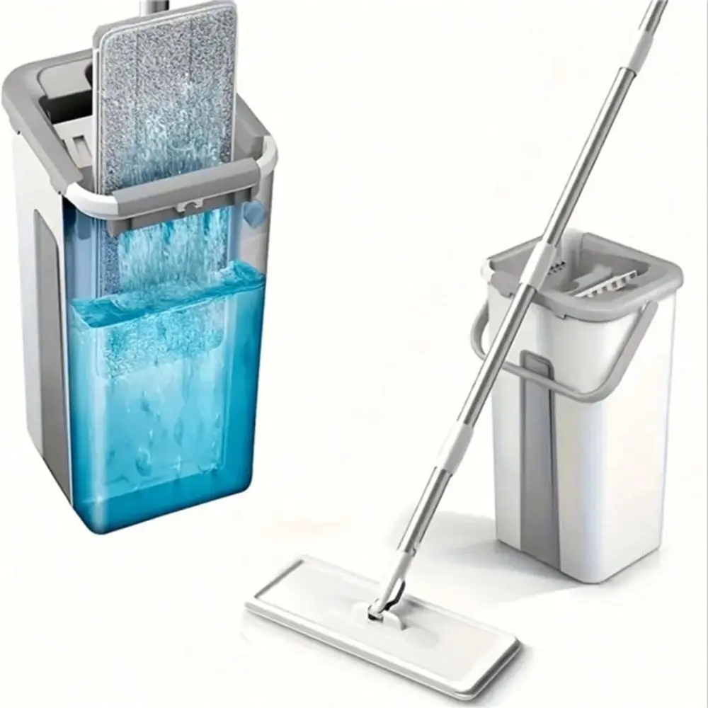 1 Set, Household Cleaning Mop And Bucket Set,Bring Two Mop Cloths, Hand-Free Wash Flat Mop, Dust Removal Mop With Bucke
1 Set, Household Cleaning Mop And Bucket Set,Bring Two Mop Cloths, Hand-Free Wash Flat Mop, Dust Removal Mop With Bucke