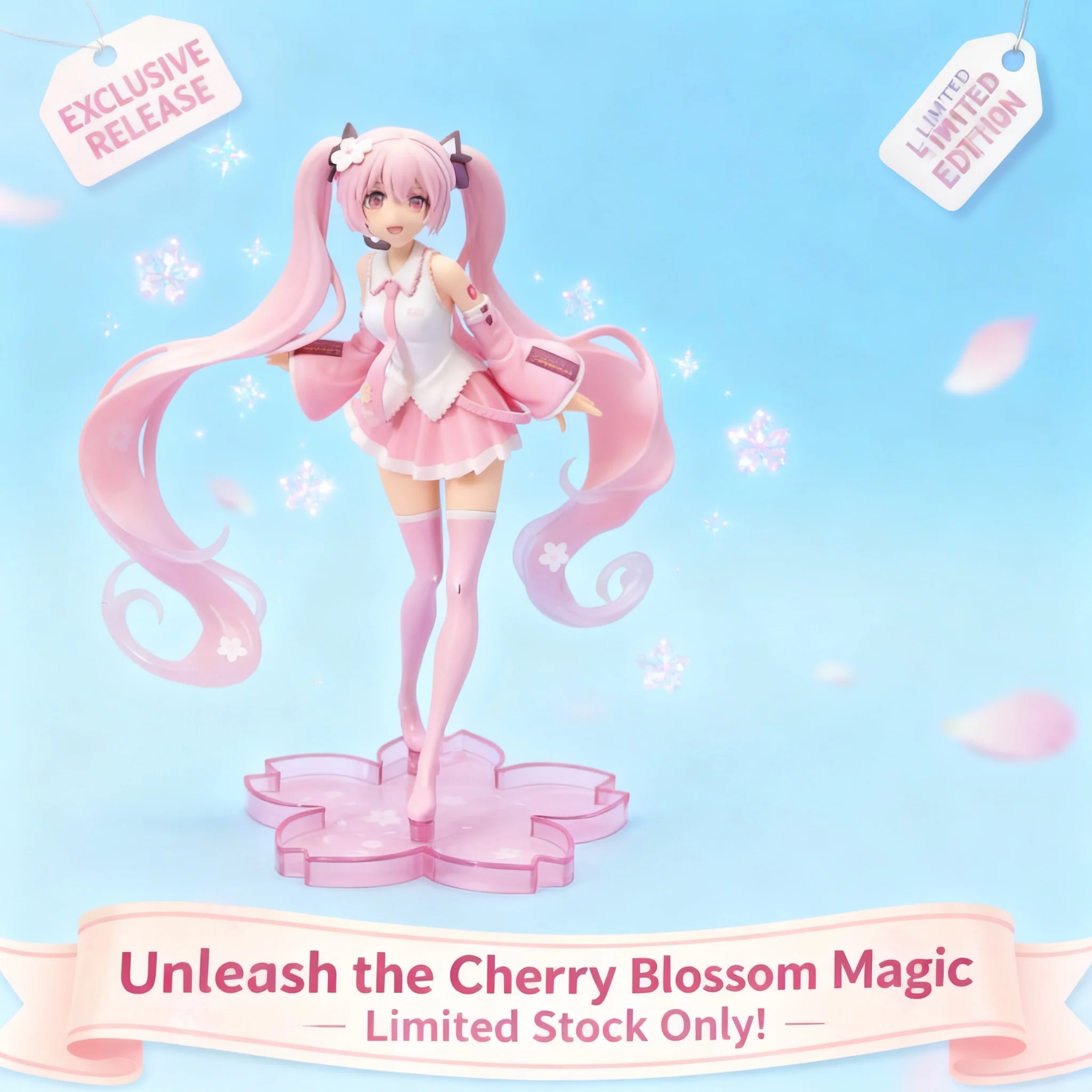 Preorder Hatsune Miku Pink Bunny Princess Anime Doll Ear Figures Sakura Model Gift Decoration Birthday for Girls Collection
Preorder Hatsune Miku Pink Bunny Princess Anime Doll Ear Figures Sakura Model Gift Decoration Birthday for Girls Collection