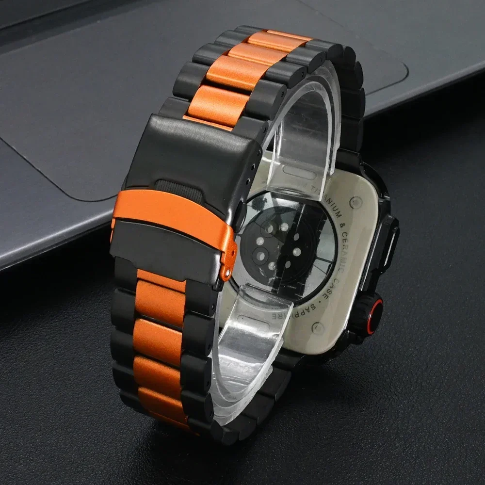 Luxury Titanium Strap for Apple Watch Ultra2/1 49mm 10 46mm Metal Bracelet for IWatch Series9 8 7 6 5 4 3 Se 45mm 44mm Case Band
Luxury Titanium Strap for Apple Watch Ultra2/1 49mm 10 46mm Metal Bracelet for IWatch Series9 8 7 6 5 4 3 Se 45mm 44mm Case Band