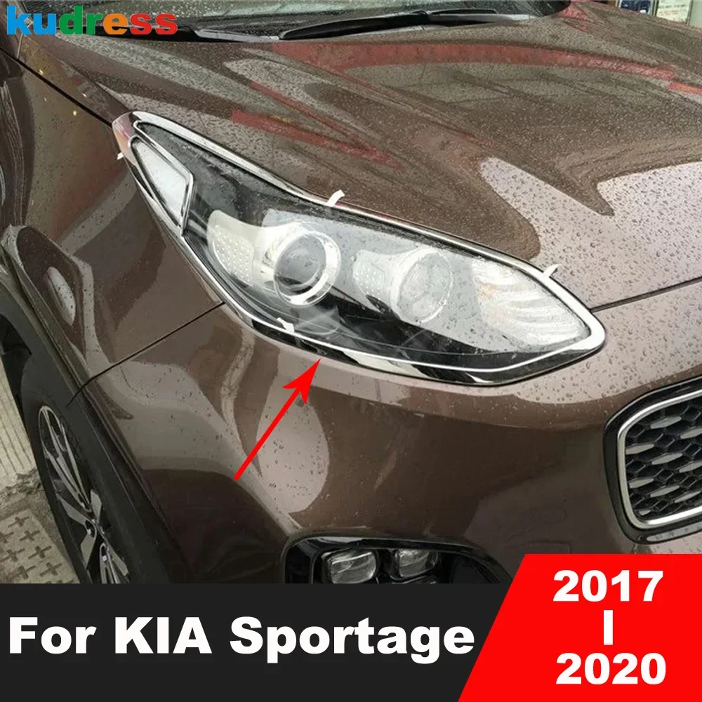 Car Front Head Light Lamp Cover Trim For KIA Sportage 2017 2018 2019 2020 Chrome Front Headlight Frame Trims Accessories
Car Front Head Light Lamp Cover Trim For KIA Sportage 2017 2018 2019 2020 Chrome Front Headlight Frame Trims Accessories