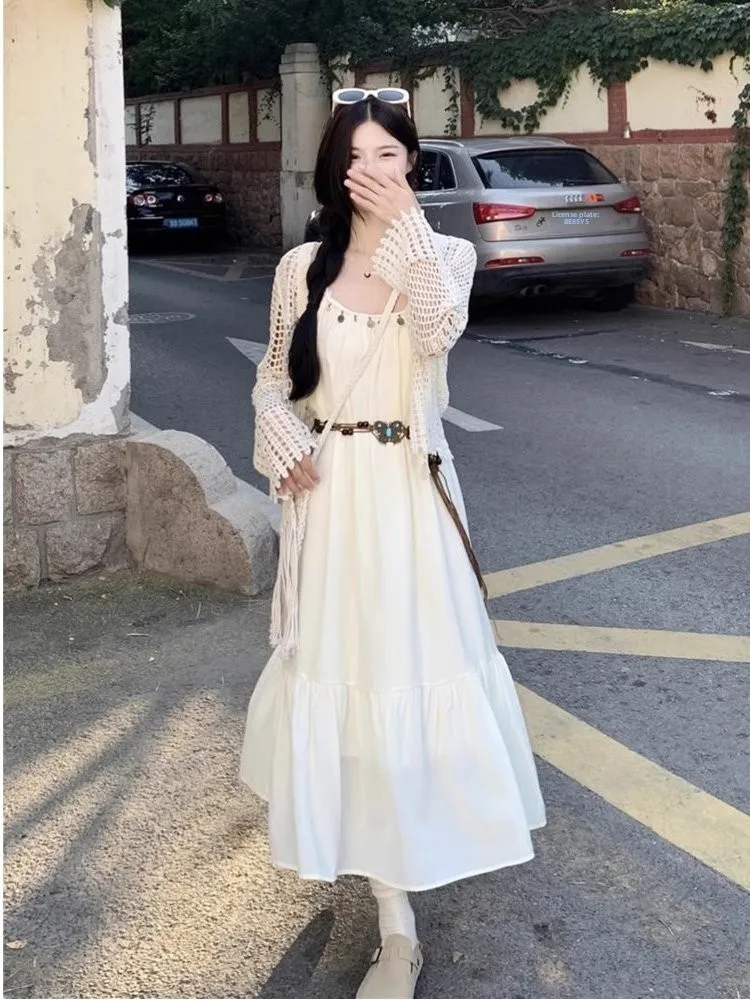 Bohemian Long Skirt Set Spring Summer Travel Beach Vacation Women's Fashion Two-Piece Outfit Strapless Dress Breathable Polye...
Bohemian Long Skirt Set Spring Summer Travel Beach Vacation Women's Fashion Two-Piece Outfit Strapless Dress Breathable Polye...