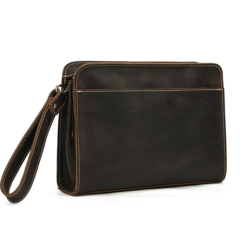 Vintage Large Capacity Leather Wallet Long Style Handbag for Men Top Layer Cowhide Genuine Leather Business Handbag
Vintage Large Capacity Leather Wallet Long Style Handbag for Men Top Layer Cowhide Genuine Leather Business Handbag