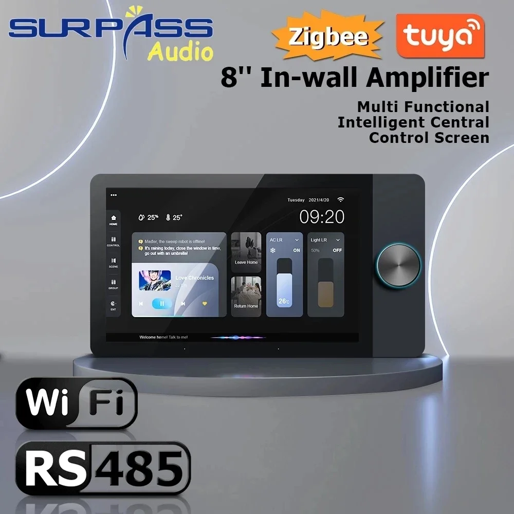Smart Home 8 Inch Wall Amplifier Android 8.1 WIFI ZIGBEE Panel Multifunctional Control Screen with RJ485 Port Support TUYA
Smart Home 8 Inch Wall Amplifier Android 8.1 WIFI ZIGBEE Panel Multifunctional Control Screen with RJ485 Port Support TUYA