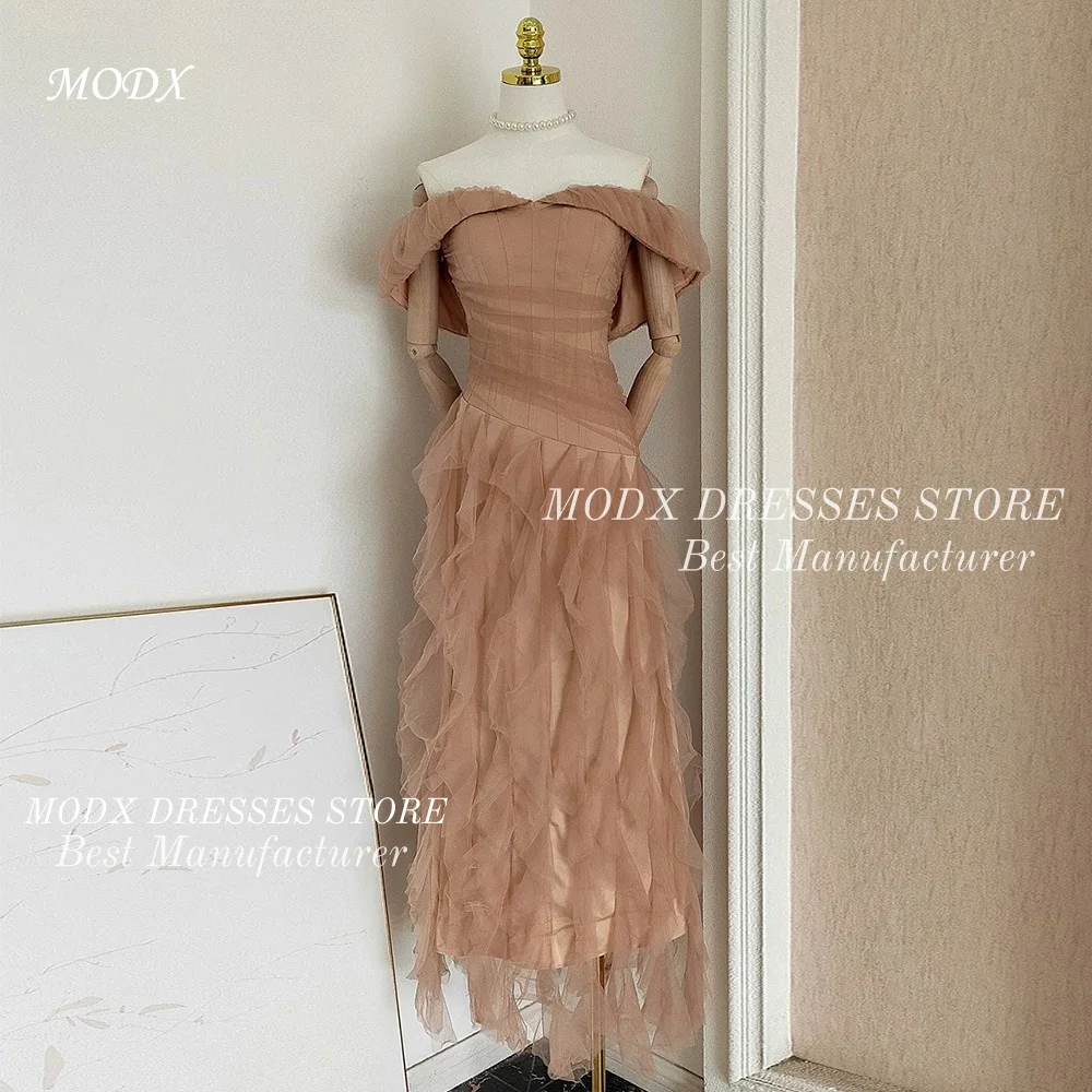 MODX Light Brown Ruffled Wedding Dress Ankle Length Bridal Gown for Photo shoots Vestidos Novias Boda Women Customized
MODX Light Brown Ruffled Wedding Dress Ankle Length Bridal Gown for Photo shoots Vestidos Novias Boda Women Customized
