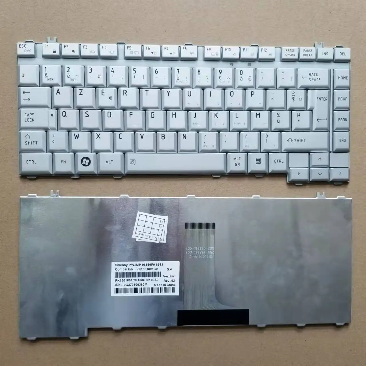 New FR French Keyboard For Toshiba A200 A205 A210 A215 A300 A305 M200 M300 L300 Silver PK1301801C0
New FR French Keyboard For Toshiba A200 A205 A210 A215 A300 A305 M200 M300 L300 Silver PK1301801C0