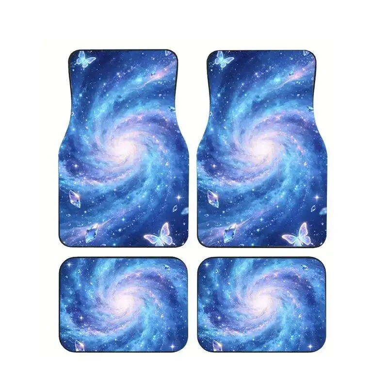 Blue Galaxy Swirl Crystal Butterfly Car Floor Mats 4Pcs Universal Anti Slip Wear Durable Auto Foot Carpets Interior Accessories
Blue Galaxy Swirl Crystal Butterfly Car Floor Mats 4Pcs Universal Anti Slip Wear Durable Auto Foot Carpets Interior Accessories