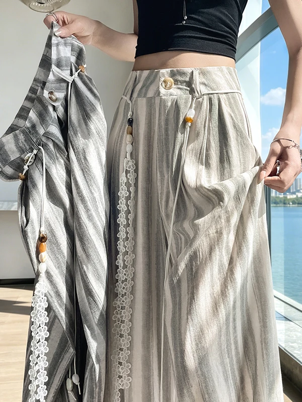 Korean Style Dyed Cotton Linen Wide Leg Pants Summer Thin High Waist Casual Pants Women's Fashion 2026 New Style Breathable
Korean Style Dyed Cotton Linen Wide Leg Pants Summer Thin High Waist Casual Pants Women's Fashion 2026 New Style Breathable