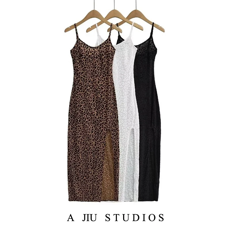 Sexy Vintage Leopard Print Bodycon Long Dr Women's Wild Beau Hot Girl Slit Viscose Dr Svel Summer Faion
Sexy Vintage Leopard Print Bodycon Long Dr Women's Wild Beau Hot Girl Slit Viscose Dr Svel Summer Faion