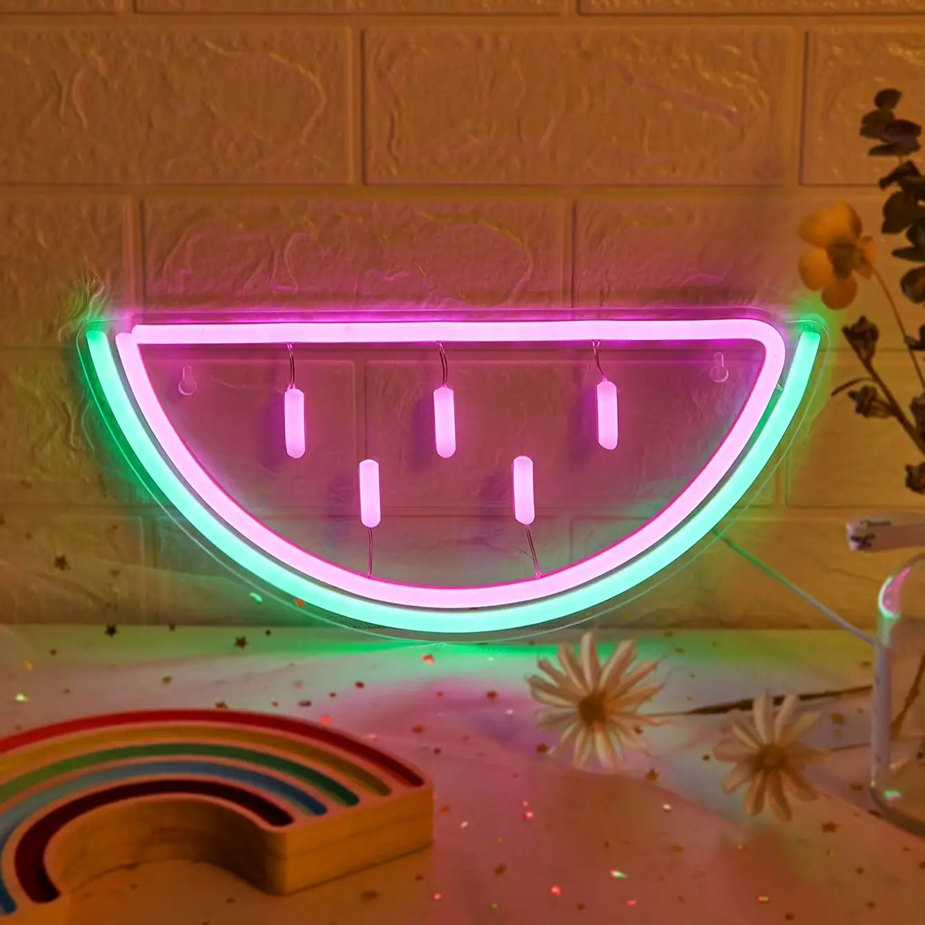 Chi-buy LED Neon Watermelon USB Powered Neon Signs Night Light 3D Wall Art Bedroom Living Room Decor Lamp Signs
Chi-buy LED Neon Watermelon USB Powered Neon Signs Night Light 3D Wall Art Bedroom Living Room Decor Lamp Signs