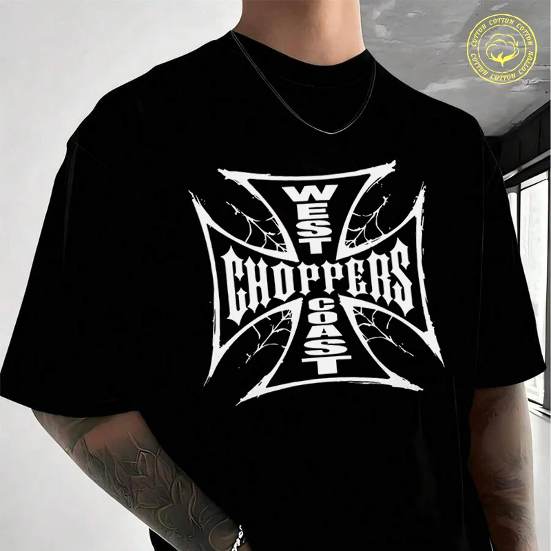 Хлопковая футболка с рисунком мотоцикла Chopper, новые мужские повседневные футболки с круглым вырезом и короткими рукавами
Хлопковая футболка с рисунком мотоцикла Chopper, новые мужские повседневные футболки с круглым вырезом и короткими рукавами