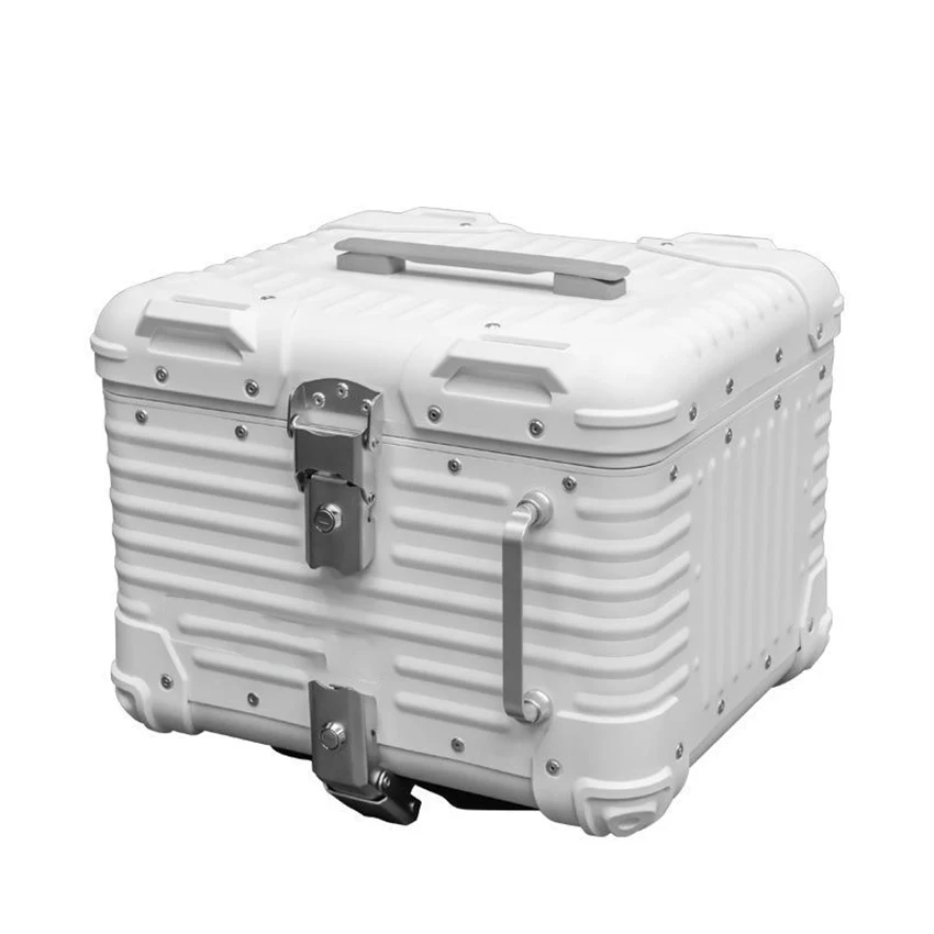 45L Round Corner Motorcycle Trunk Aluminum Alloy Trunk Scooter Electric Vehicle Universal Trunk Toolbox Waterproof Tail Box Car
45L Round Corner Motorcycle Trunk Aluminum Alloy Trunk Scooter Electric Vehicle Universal Trunk Toolbox Waterproof Tail Box Car