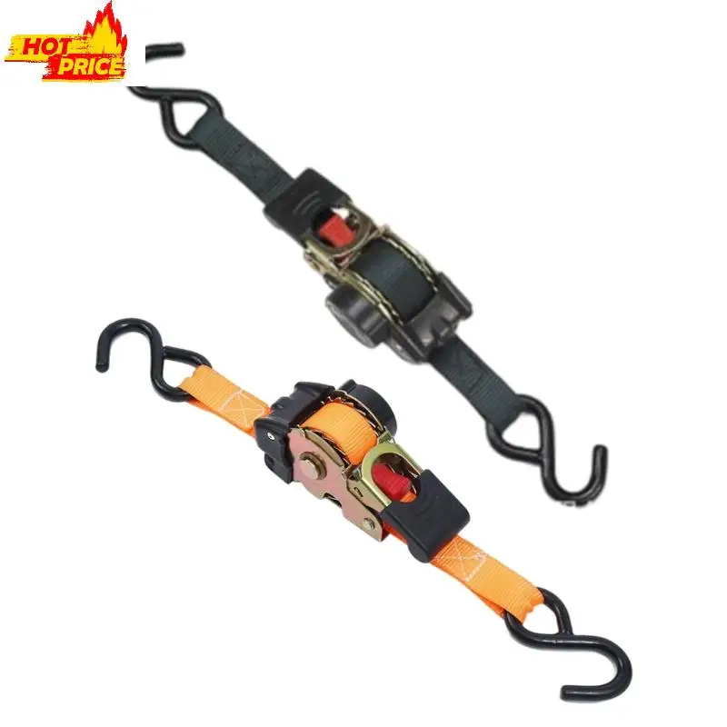 Retractable Ratchet Binding Strap 2Meter Polyester For Truck Cargo 
Retractable Ratchet Binding Strap 2Meter Polyester For Truck Cargo