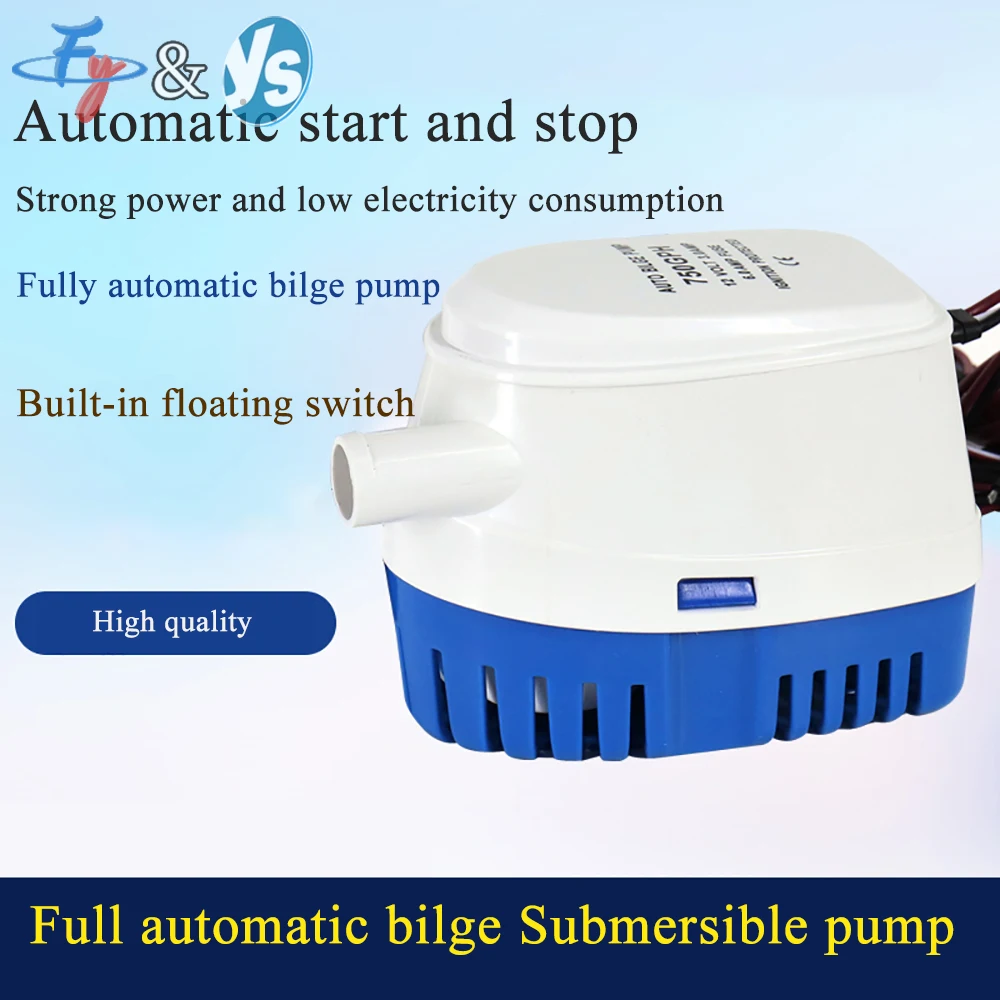 YS Small Marine Pump 12V/24V DC Submersible Pump Yacht Speedboat drainage Full-Automatic Bilge
YS Small Marine Pump 12V/24V DC Submersible Pump Yacht Speedboat drainage Full-Automatic Bilge