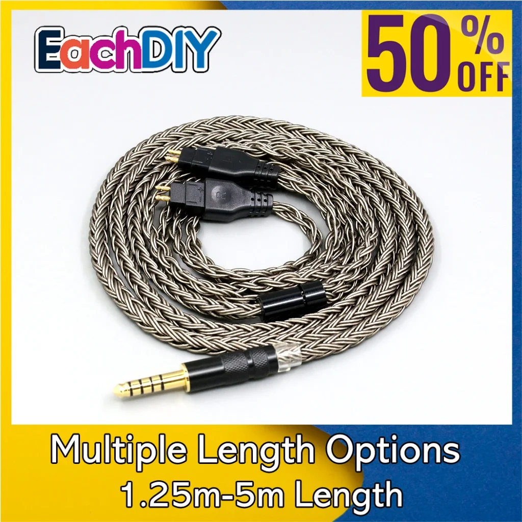 16 Core Grey Earphone Cable For Sennheiser HD580 HD600 HD650 HDxxx HD660S2 HD58x HD6xx Headphone LN008011
16 Core Grey Earphone Cable For Sennheiser HD580 HD600 HD650 HDxxx HD660S2 HD58x HD6xx Headphone LN008011