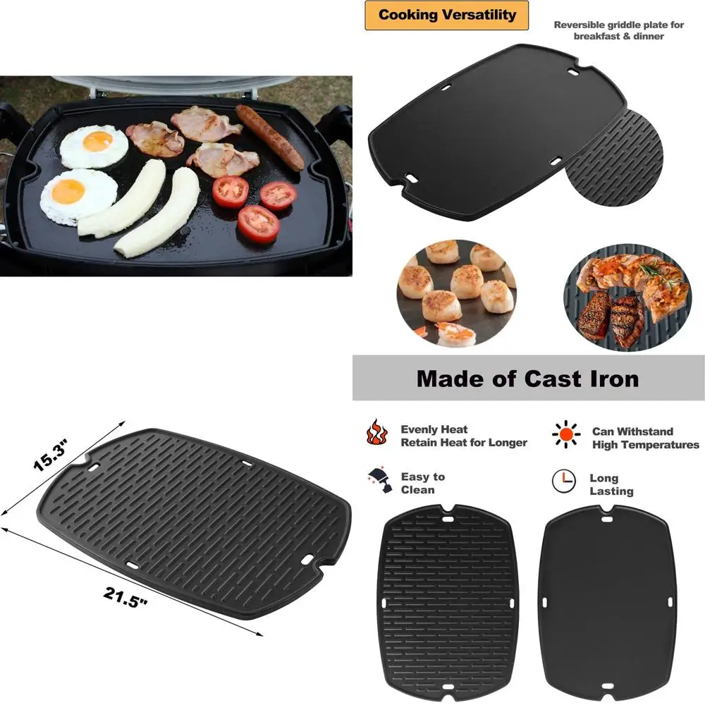 Запасные части для чугунной полноразмерной двусторонней вставной плиты-гриль для грилей серии Q
Запасные части для чугунной полноразмерной двусторонней вставной плиты-гриль для грилей серии Q