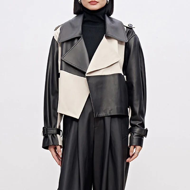 Fashion 2023 New Lady Leather Jackets Checkerboard Genuine Sheepskin Short Coat Elegant Streetwear AEL4938
Fashion 2023 New Lady Leather Jackets Checkerboard Genuine Sheepskin Short Coat Elegant Streetwear AEL4938