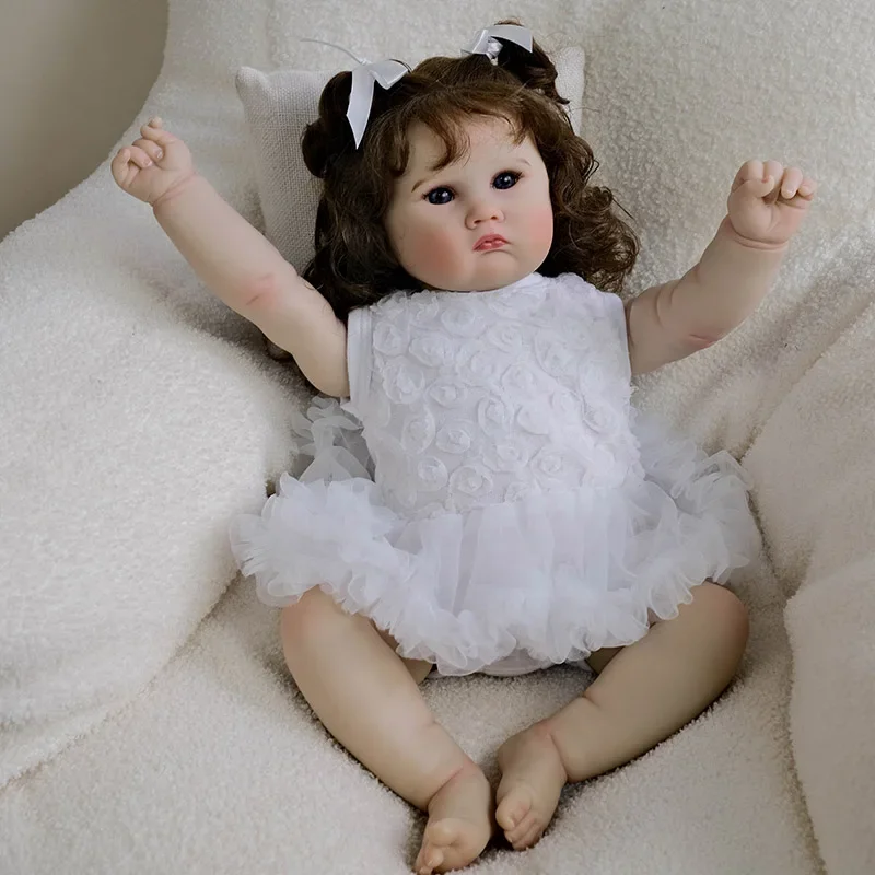 20-дюймовая реалистичная кукла Charlottte Reborn Baby Gril для новорожденных, ручные укорененные волосы, 3D краска для кожи, видимые вены, коллекционная художественная кукла
20-дюймовая реалистичная кукла Charlottte Reborn Baby Gril для новорожденных, ручные укорененные волосы, 3D краска для кожи, видимые вены, коллекционная художественная кукла