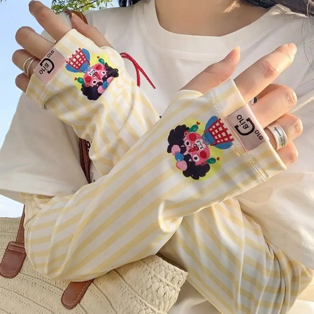 Cute Anti-UV Cartoon Ice Silk Sleeves Cute UV Insulation Sunscreen Sleeve Sun Protection Arm Covers Cycling Gloves Summer
Cute Anti-UV Cartoon Ice Silk Sleeves Cute UV Insulation Sunscreen Sleeve Sun Protection Arm Covers Cycling Gloves Summer