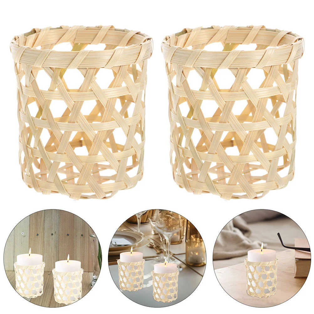 6 Pcs Multifunctional Flower Basket Woven Candlestick Table Centerpiece Lanterns Decorations Tealight Decorative Bamboo Holder
6 Pcs Multifunctional Flower Basket Woven Candlestick Table Centerpiece Lanterns Decorations Tealight Decorative Bamboo Holder