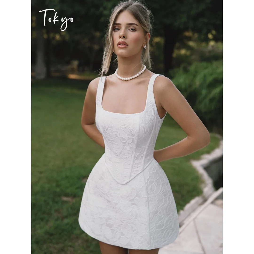 Tokyo Cinched Waist Textured Fabric Corset Style Mini Dress Structured Bodice White Lace Dress Summer Bridal Shower Outfit 2026
Tokyo Cinched Waist Textured Fabric Corset Style Mini Dress Structured Bodice White Lace Dress Summer Bridal Shower Outfit 2026