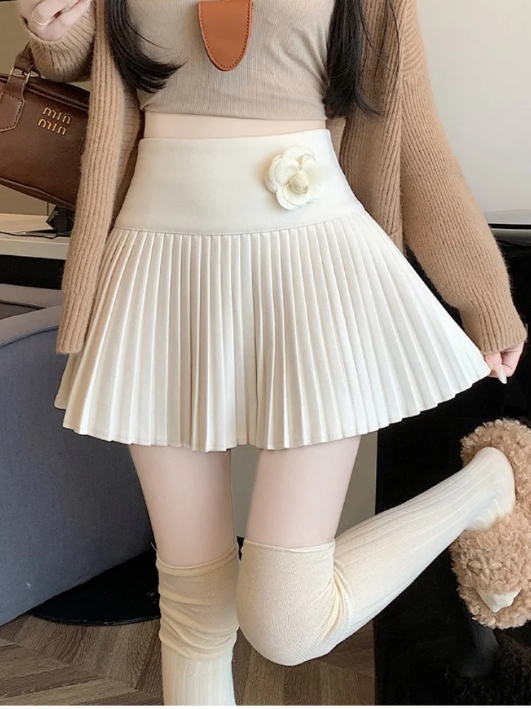 SMTHMA 2025 New Sweet Spicy Style Versatile Slim Short Skirt 3D Flower High Waist Woolen Fold Skirt Half Skirt
SMTHMA 2025 New Sweet Spicy Style Versatile Slim Short Skirt 3D Flower High Waist Woolen Fold Skirt Half Skirt