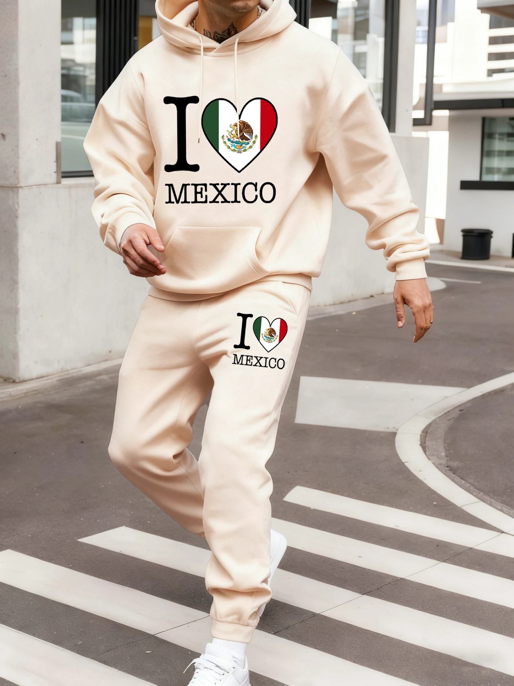I Love Mexico Letter Creative Printing Men Sweatshirts Sport Fleece Hoodie Set Pocket Loose Pants Basic Autumn Sweatpants Suit
I Love Mexico Letter Creative Printing Men Sweatshirts Sport Fleece Hoodie Set Pocket Loose Pants Basic Autumn Sweatpants Suit