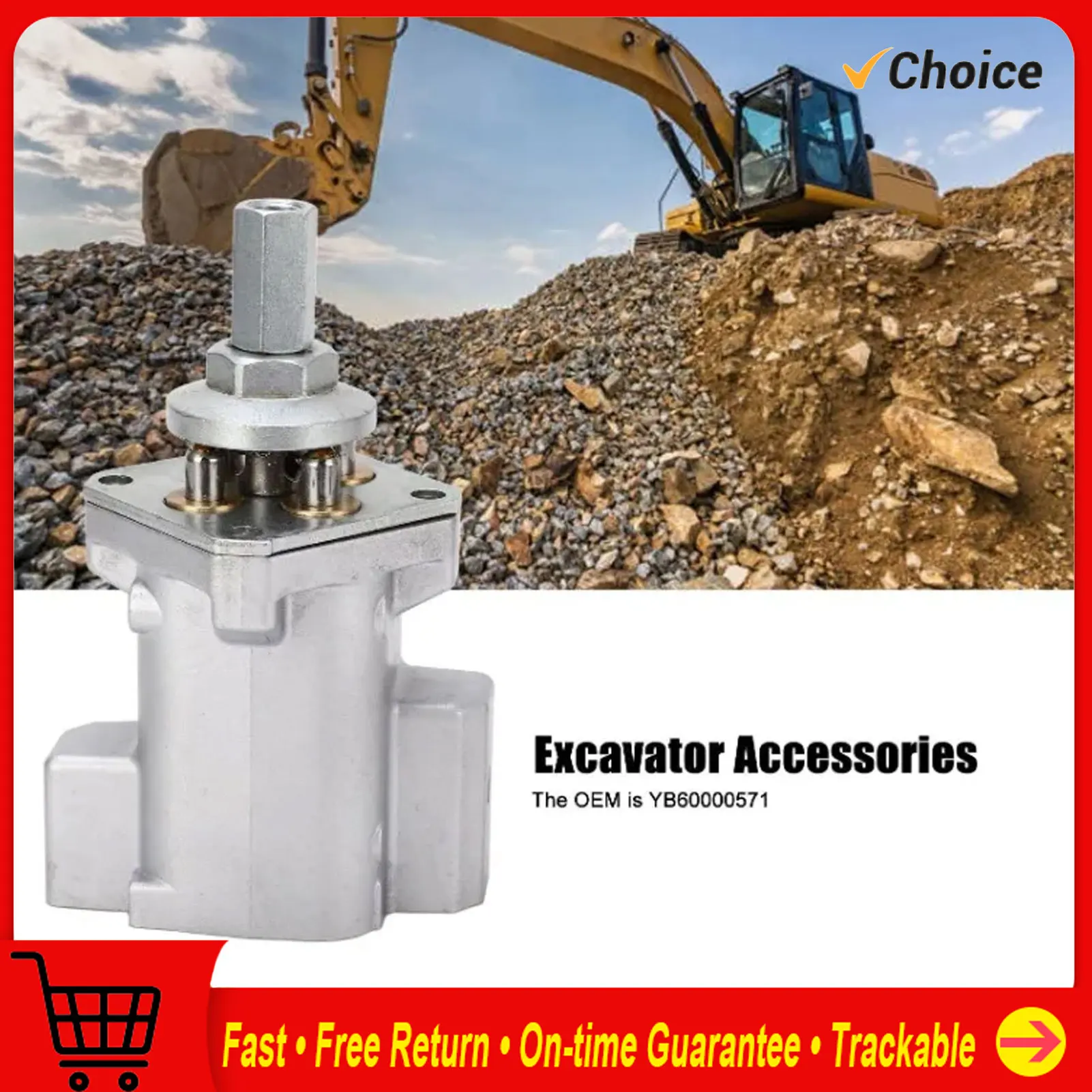 ExcavatorJoystick Pilot Valve Excavator Joystick Valve Assembly High Accuracy Joystick Valve YB60000571 for Hitachi ZAX200
ExcavatorJoystick Pilot Valve Excavator Joystick Valve Assembly High Accuracy Joystick Valve YB60000571 for Hitachi ZAX200