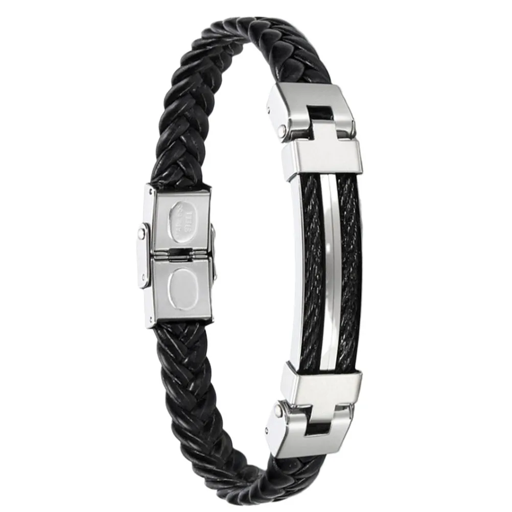 Wire Rope Bracelet for Men Braided Mens Jewelry Durable Fashion Cross Titanium Steel Male Accessory Gift
Wire Rope Bracelet for Men Braided Mens Jewelry Durable Fashion Cross Titanium Steel Male Accessory Gift