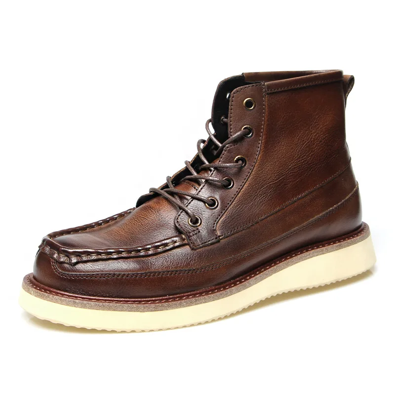 High Quality Retro Men Ankle Boots Genuine Leather Outdoor Tooling Work Boots High Top Casual Men Shoes
High Quality Retro Men Ankle Boots Genuine Leather Outdoor Tooling Work Boots High Top Casual Men Shoes