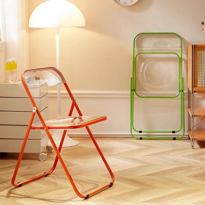 Transparent folding chair acrylic dining Internet celebrity milk tea shop leisure clothing store photo
Transparent folding chair acrylic dining Internet celebrity milk tea shop leisure clothing store photo