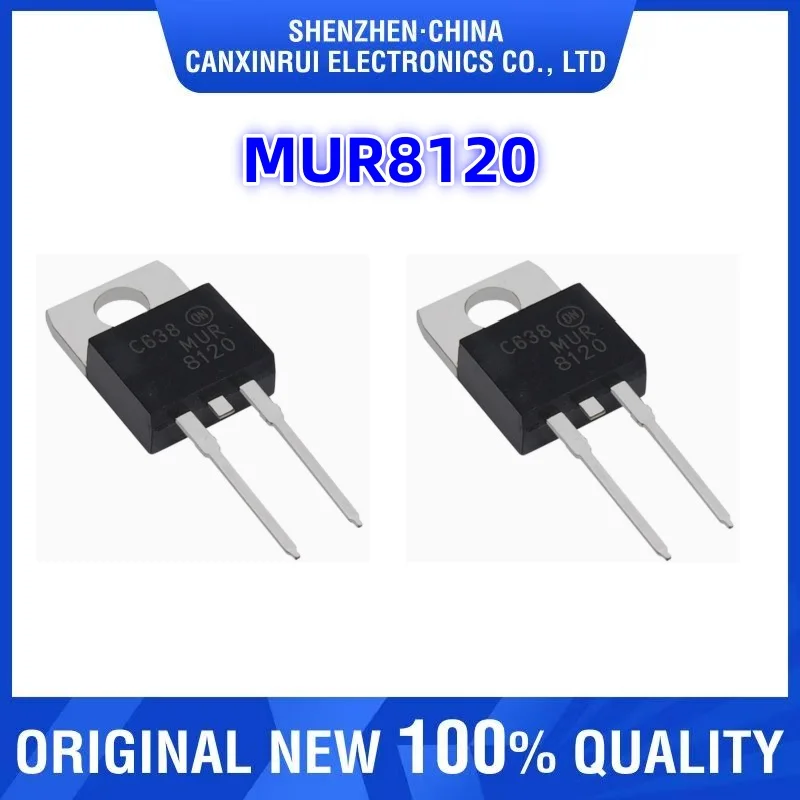 MUR8120 MUR8120T RHRP8120 TO-220 ON New Original Genuine Low Power Through-hole
MUR8120 MUR8120T RHRP8120 TO-220 ON New Original Genuine Low Power Through-hole