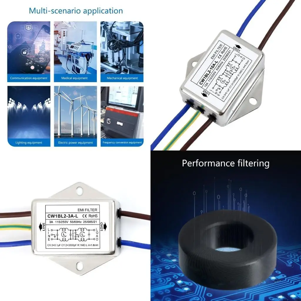 Однофазный фильтр 250 В, подходящий для снижения электрического шума при ежедневном использовании
Однофазный фильтр 250 В, подходящий для снижения электрического шума при ежедневном использовании