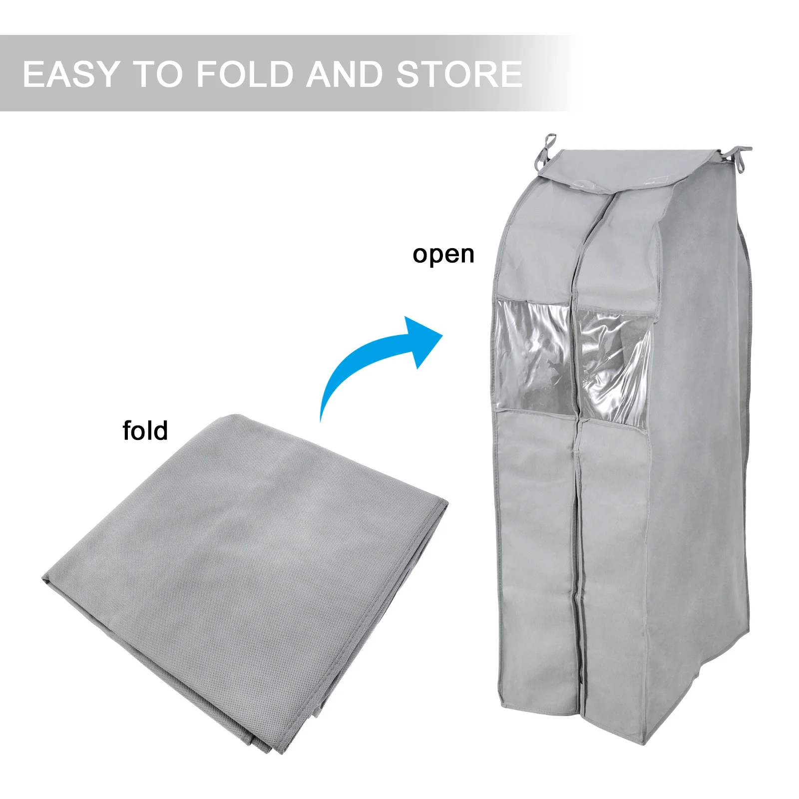 Dust Cover Dustproof Hanging Clothes Bag Garment Covers for Non-woven Fabric Protector Bags Travel
Dust Cover Dustproof Hanging Clothes Bag Garment Covers for Non-woven Fabric Protector Bags Travel