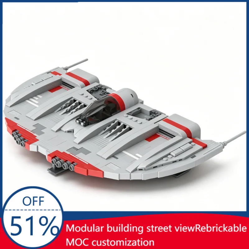 748PCS D-Wing Starfighter Star Battle Building Blocks Model Custom Puzzle DIY Assembly Educational Customize Toy Festival Gift
748PCS D-Wing Starfighter Star Battle Building Blocks Model Custom Puzzle DIY Assembly Educational Customize Toy Festival Gift