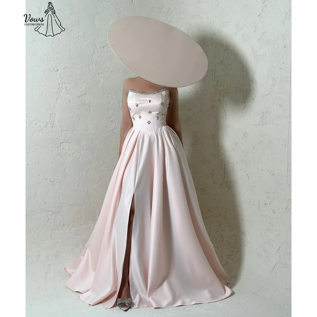 Vows Custom Made Dresses Gala Dress Line A Elegant Evening Dresses for Woman Luxury Evening Dress 2025 Satin Cloth Prom Gown
Vows Custom Made Dresses Gala Dress Line A Elegant Evening Dresses for Woman Luxury Evening Dress 2025 Satin Cloth Prom Gown